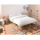 Beliani Bed without Headboard Metal VIRY 140 x 200 cm (EU Double) Light Beige 4