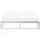 Beliani Bed without Headboard Metal VIRY 140 x 200 cm (EU Double) Light Beige 2