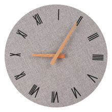 Wooden Wall Clock Grey 29cm Battery Operated
