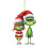 Green Acrylic Christmas Pendant Tree Car Decor 1