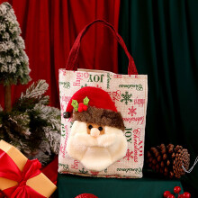Sacchetto regalo natalizio per la casa, contenitore per tessuti, 1 pezzo