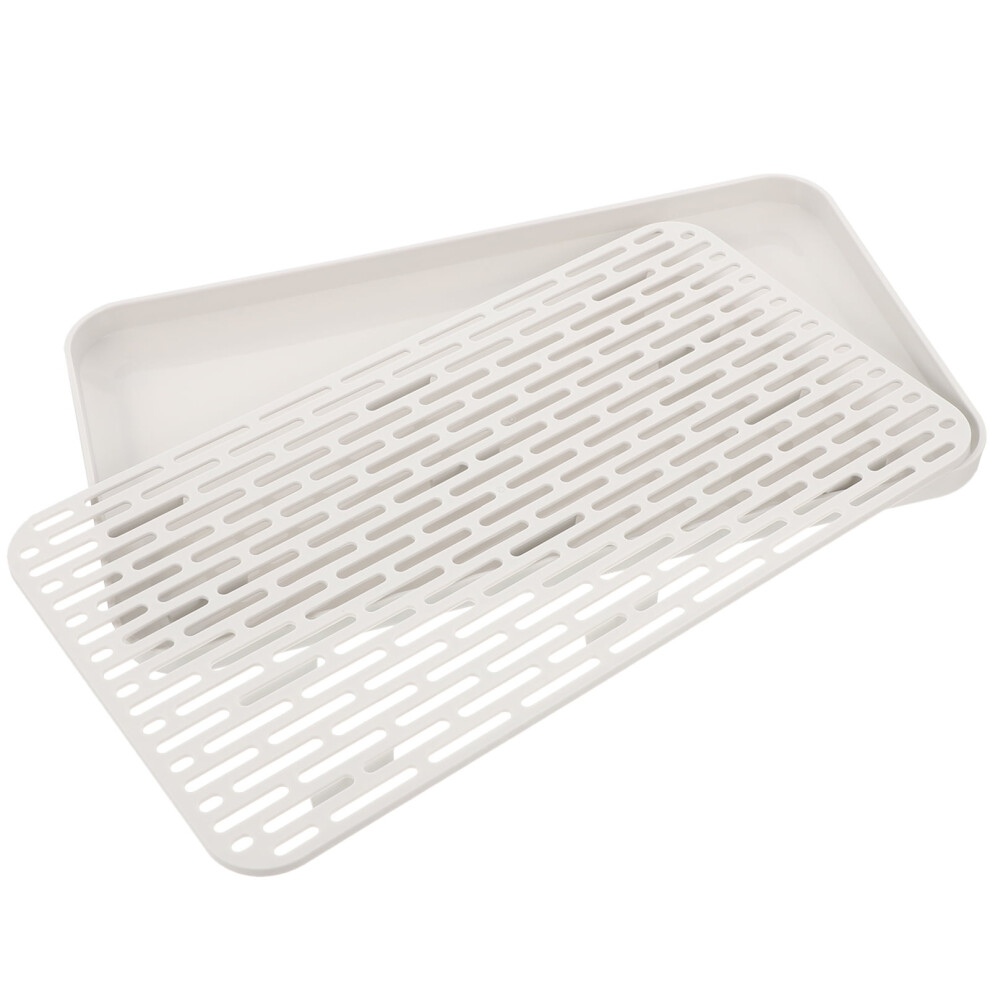Drain Storage Tray PP Plastic Rectangular Double-layer