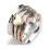Women's stackable heart spinner ring set 1