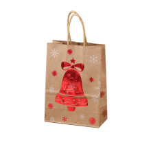 Harliver Christmas kraft gift bags with handles