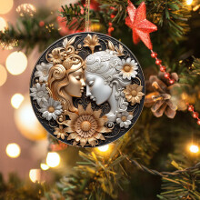 Christmas Nativity Pendant Decoration Acrylic 3.14 in