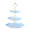 Plastic tiered cake stand square round sakura 3-tier 1