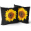Örngott i solrosmönster, 50x50 cm, bomull-polyester, 2-pack 1