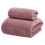 Ensemble de serviettes de bain Elailye violet 2 pièces douces et absorbantes 1