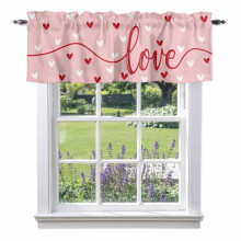Cuirtín Valance Dearaidh Croí 54x18 orlach