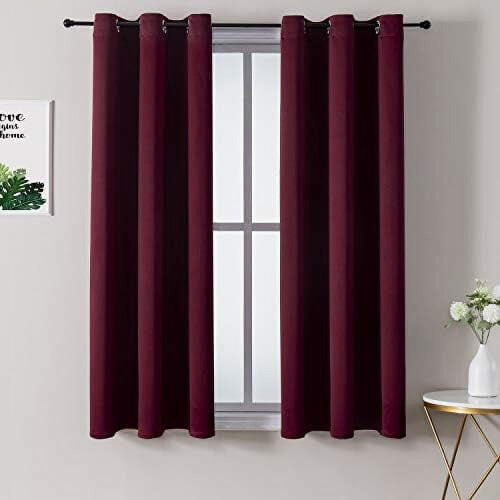 Tende oscuranti con occhielli, 42x63 pollici, set da 2
