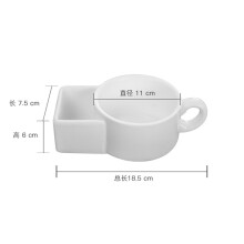 Mug en céramique avec poche et motif visage, 35 cl