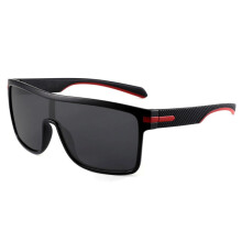 Men's Polarised Sunglasses Black, UV400 Protection, CE Certified with Case and Cloth