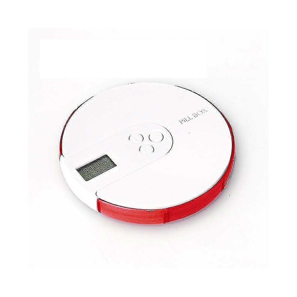 Weekly Pill Dispenser 7 Day Medicine Organiser 4 Alarms Per Day Moisture Proof Portable 7 Compartments Medication Storage