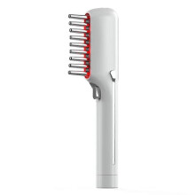 Rotlicht-Haarwuchs-Kopfhautkamm (655 nm Infrarot, 12.000 U/min Vibration, Mikrostrom) – Anti-Haarausfall-Massagegerät für die Haar-Spa-Behandlung