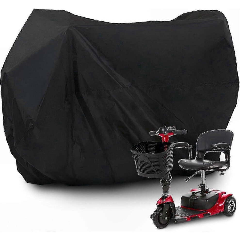 Mobility Scooter and Wheelchair Cover Waterproof Heavy Duty Tear Resistant 190*71*117CM 3 Sizes Rain Sun Dust Protection