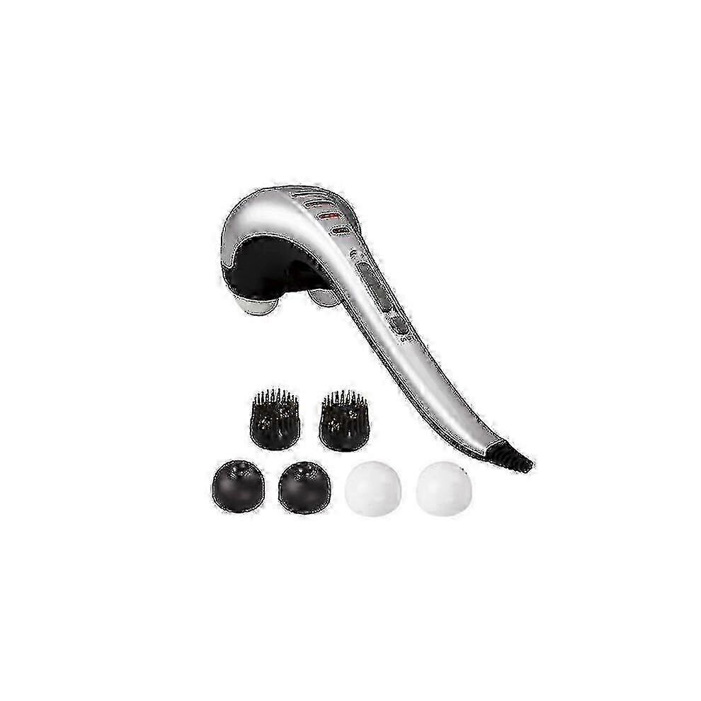 Dual Head Percussion Deep Tissue Massager, 3 Interchangeable Nodes, Variable Speed, for Neck Back Shoulder Leg Full Body Muscle Relief