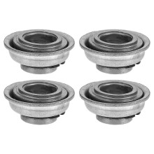 Roulements de Fourche Avant pour Fauteuil Roulant 4 Pièces Acier Gris Compatible avec la Plupart des Fauteuils Roulants Déambulateurs Rollators