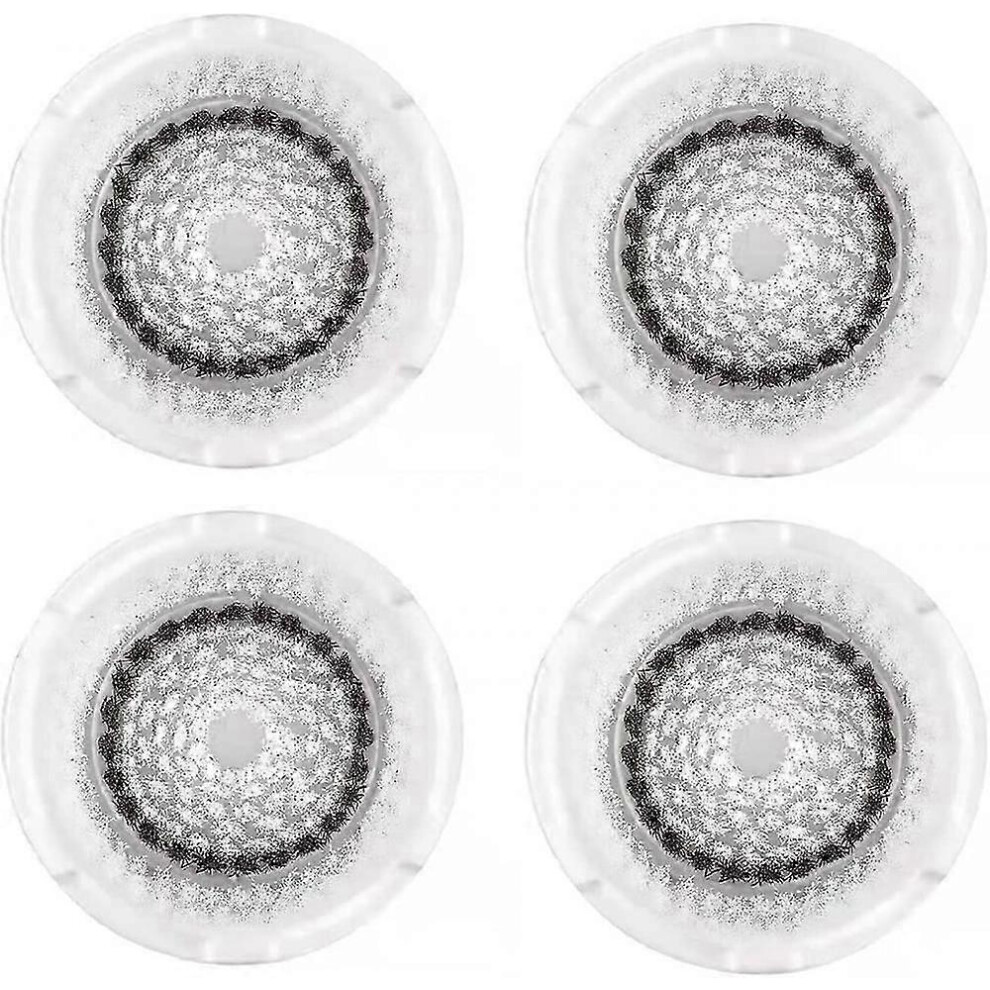 Sensitive Replacement Facial Brush Heads 4-Pack Compatible with Clarisonic Mia 1 2 3, Smart Profile, Aria, Plus, Pro, Alpha Fit
