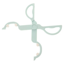Pinza per biberon a forbice con manico lungo 26 cm, antiscivolo, ideale per sterilizzare e facilitare l'alimentazione dei neonati.