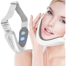 Kinverkleiningsapparaat met 6 standen en 12 intensiteitsniveaus, elektrisch faceliftapparaat, magnetische massage, microstroom kaaklijnvormer.