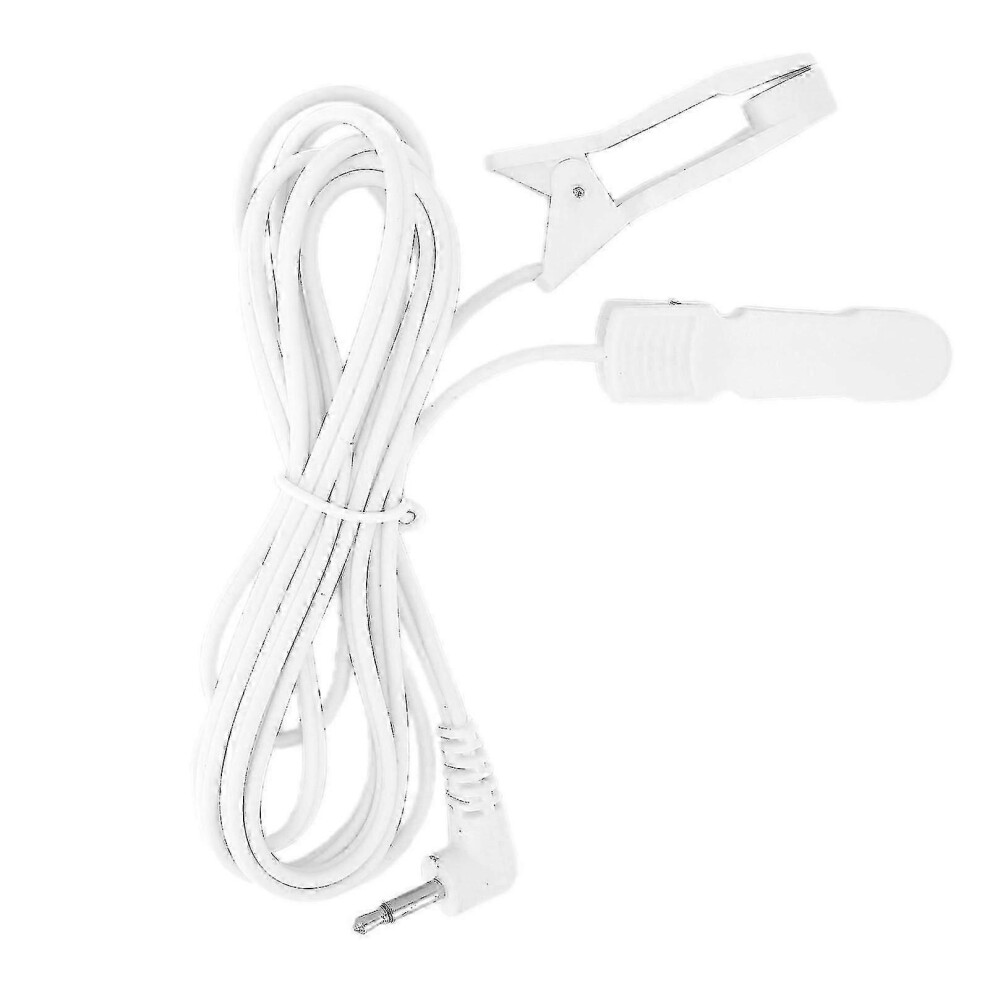 2.5mm Ear Clip Electrode Wire for Digital TENS Massage Machine, PVC Copper Material, Suitable for Most Physiotherapy Devices