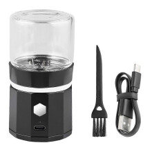 Sähköinen pillerinmurskain 12 terällä ladattavalla akulla ja turvalukolla matkustamiseen