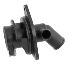 Cache-pompe à eau avec boîtier de thermostat, compatible avec Peugeot 1007, 206, 207, 307 et Citroën C2, C4, en ABS noir.