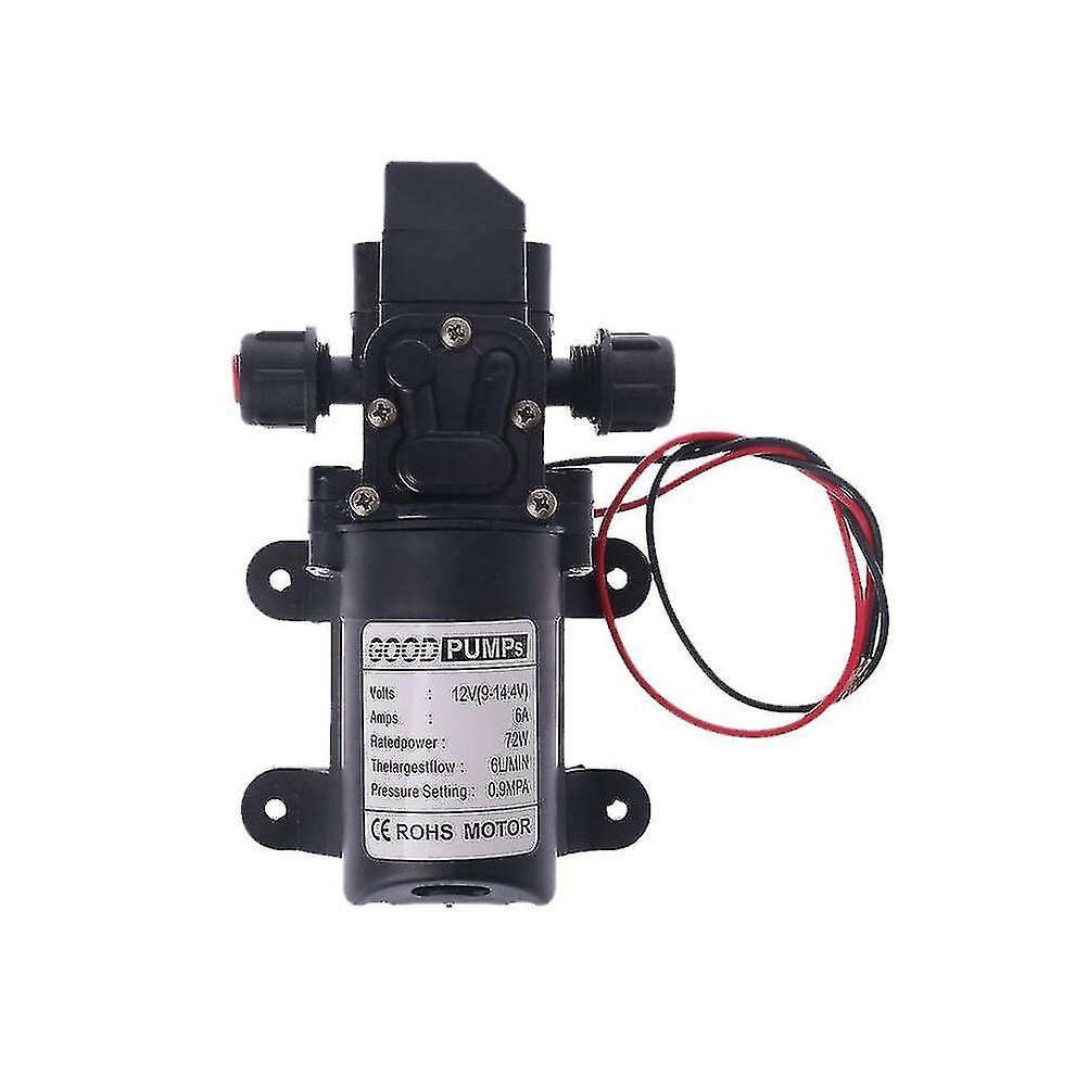 High Pressure Diaphragm Self-Priming Pump Dc12v 70W 6L/Min Automatic Start Stop For Agricultural Garden Vehicle Washing 6966168000327