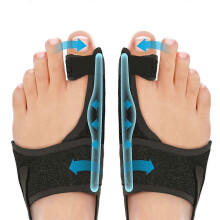 Orthopedic Bunion Splint Non-Surgical Toe Straightener for Foot Pain Relief Adjustable Breathable Medical Grade Corrector for Day Night Use