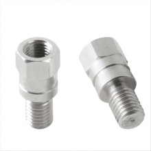 srebrne aluminiowe śruby regulacyjne lusterka wstecznego motocykla, kompatybilne z R1200GS, R1250GS, F750GS, F850GS, F900R, F900XR