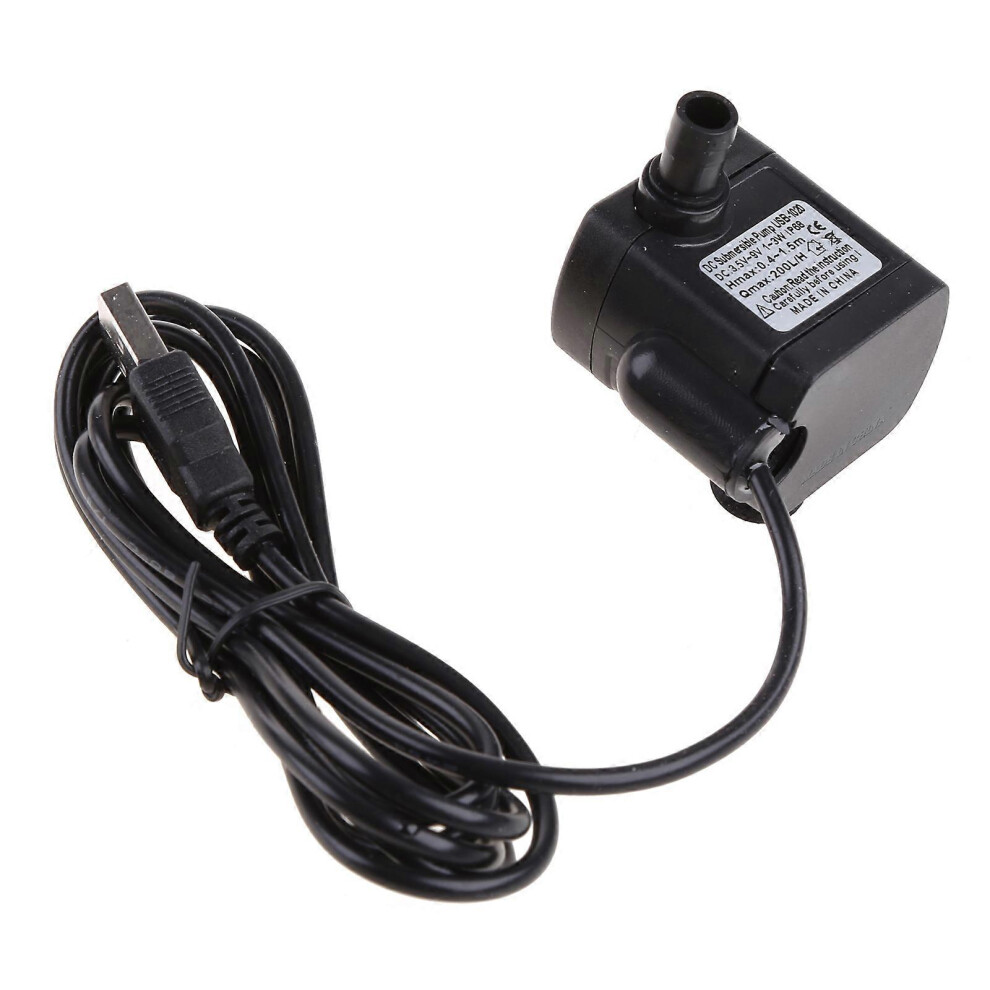 Submersible Pump, Ultra-Quiet Adjustable Flow Dc 3.5-9V 3W For Aquarium Fountain Pond 6966168002529