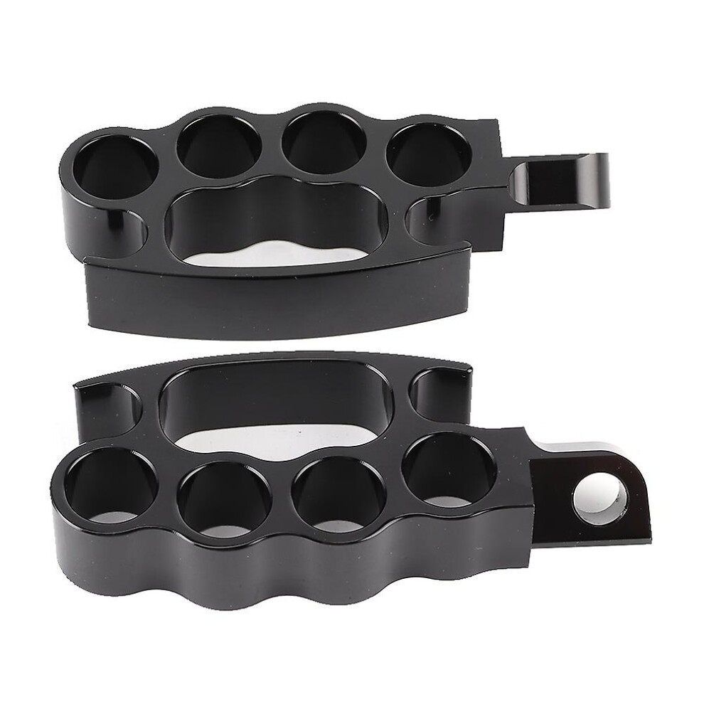Motorcycle Foot Pegs Compatible With Harley Davidson Xl 883 1200, 7075-T6 Aluminium Cnc Machined Foot Rests Black 6966168002666