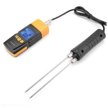 Holzfeuchtemessgerät GM620 digitaler Feuchtigkeitsdetektor LCD Anzeige Messbereich 2-70% für Holz Bambus Baumwolle Papier Tabak