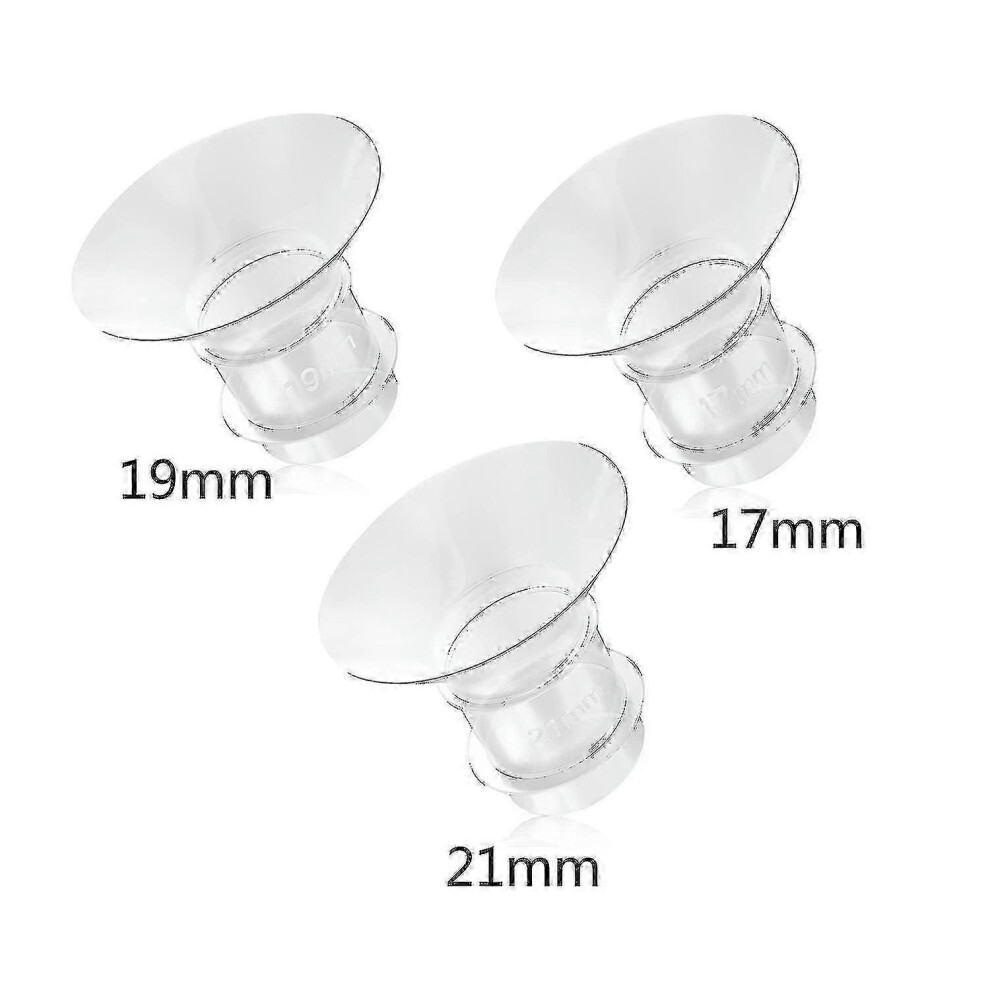 17/19/21mm Flange Inserts Nipple Tunnel Reducers Compatible with Medela Spectra Elvie Willow Momcozy 24mm Breast Shields BPA Free 3 Pack