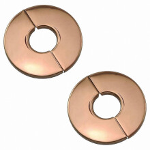 Heizkörperarmatur Abdeckung Roségold, 65 mm Außendurchmesser, 23 mm Innendurchmesser, Edelstahl 304, geteiltes Design