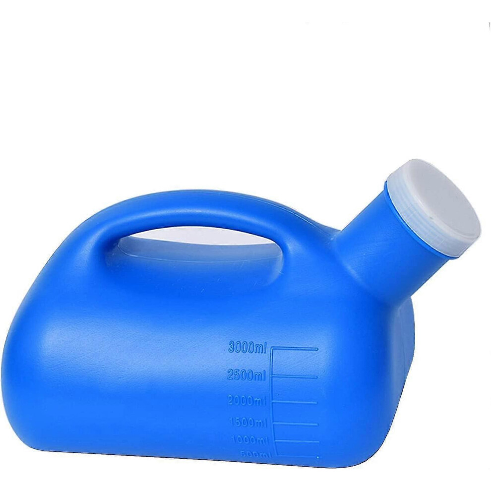 Male Urinal 3000ml Large Capacity Leakproof Odour Control with Measurement Graduations for Men Boys Home Clinical Travel Use
