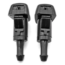 Buse de lave-glace compatible Hyundai Kia 986303J000, lot de 2, en ABS noir, montage direct.