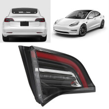 Fanale posteriore interno sinistro compatibile con Tesla Model 3 Y 2021-2023, impermeabile, 4 pin, ABS