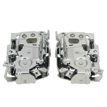 Conjunto de pestillo de puerta izquierda y derecha compatible con Chevrolet GMC C1500 1985-2002 OE 940-102 16631627 Metal Plata 2 piezas