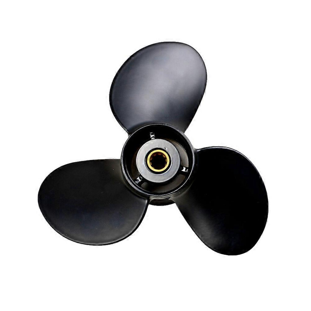 Outboard Propeller 9 1/4X10 Compatible With Suzuki 8-20Hp Outboard Engines 3 Blade 10 Spline Right Rotation Alloy 58100-93733-019 6966168141136