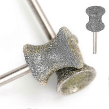 2 Pack Diamond Dog Nail Grinder Bits Compatible with Dremel Rotary Tools for Pet Nail Grooming, Silver, Concave Surface
