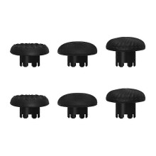 Replacement Joystick Caps Compatible with PlayStation 5 Pro Controller, Black Plastic Thumbsticks for PS5 Edge Controller