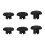 Replacement Joystick Caps Compatible with PlayStation 5 Pro Controller, Black Plastic Thumbsticks for PS5 Edge Controller 1