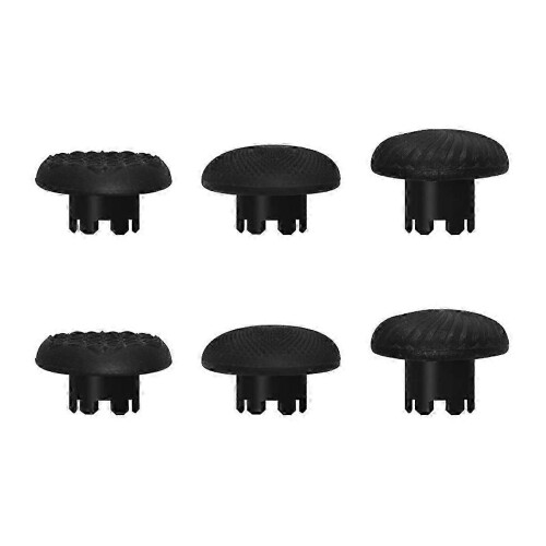 Replacement Joystick Caps Compatible with PlayStation 5 Pro Controller, Black Plastic Thumbsticks for PS5 Edge Controller