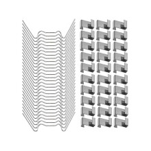100Pcs Stainless Steel Glass Pane Clips Set for Greenhouse and Garden Glazing