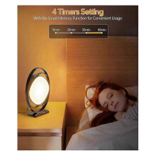 Light Therapy Lamp 10000 Lux UV-Free EU Plug 3 Colour Temperatures 5 Adjustable Brightness Levels 4 Timer Settings for Home Office