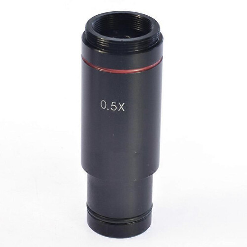 Objectif de microscope réducteur 0.5X compatible avec microscopes, taille d'installation 23.2mm, alliage d'aluminium