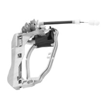 Soporte de manija de puerta delantera derecha del lado del conductor compatible con BMW X5 E53 1999-2006, metal blanco, OE 51218243616