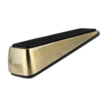 Butée de Porte en Alliage de Zinc 120x30mm pour Sols Carrelés, Parquet et Moquette, Protection Enfants et Animaux