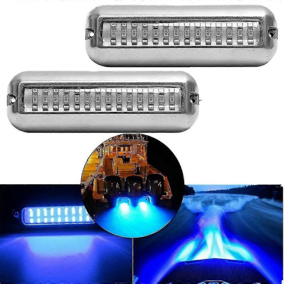 Underwater Boat Ip68 Waterproof Marine Transom With 42 Leds, Underwater Ing For Boats And Pontoons Light/Blue 6966168006510